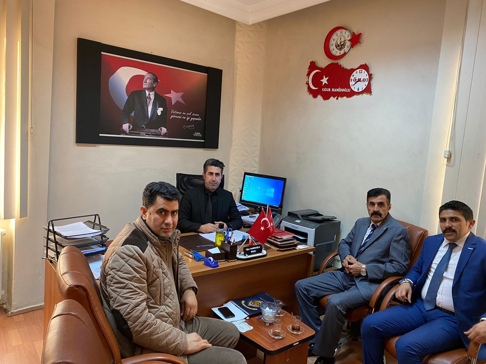 Sendika ve Dernek temsilcilerinden Hamidoğlu’na ziyaret