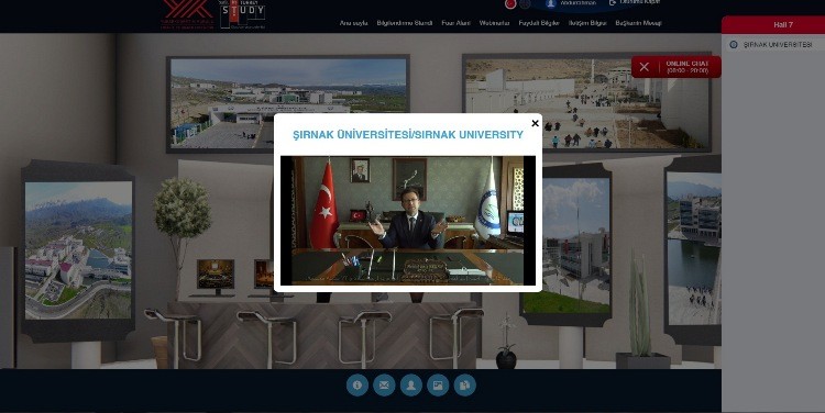 Şırnak Üniversitesi ‘Study in Turkey’ fuarında yerini aldı